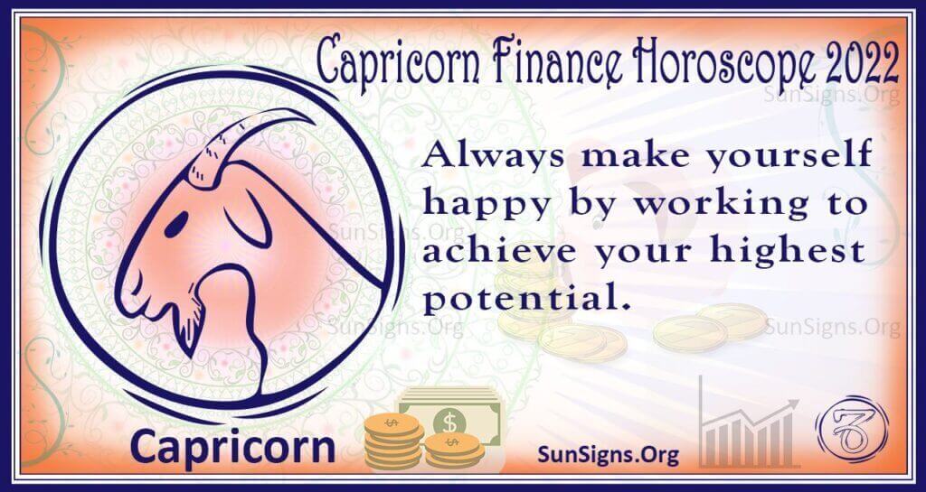 capricorn finance horoscope 2022