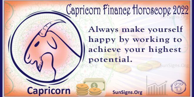capricorn finance horoscope 2022