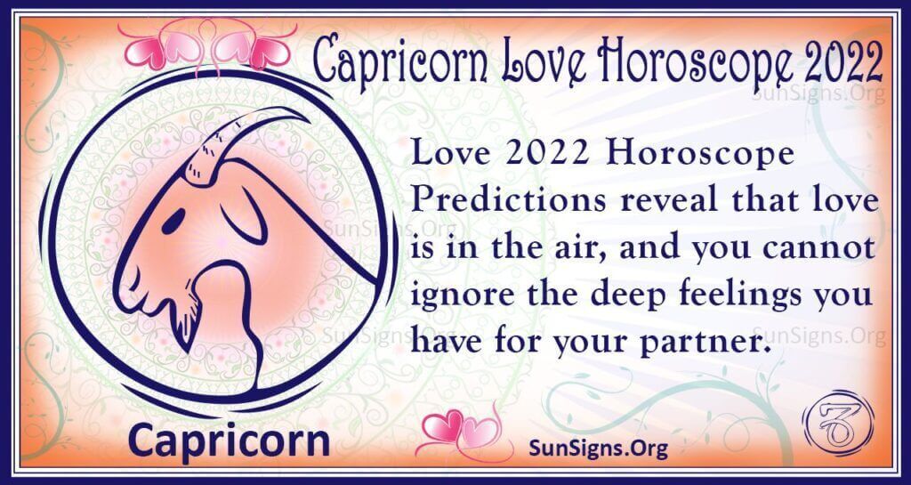 capricorn love horoscope 2022