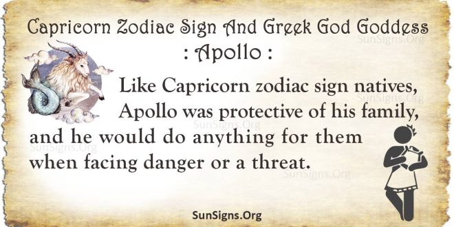 apollo capricorn zodiac sign