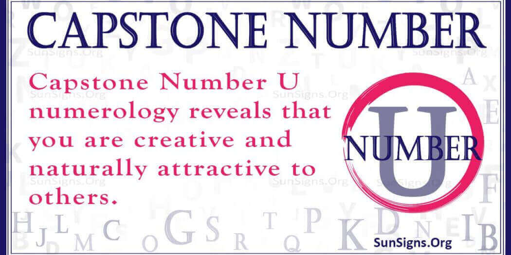 Numerology Capstone Number U Creativity Suits You Well