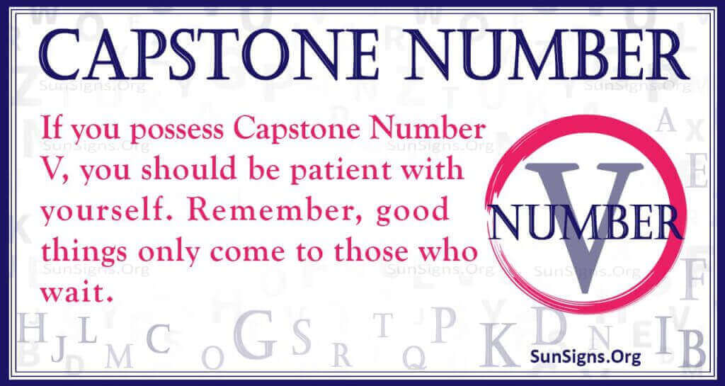 capstone number v