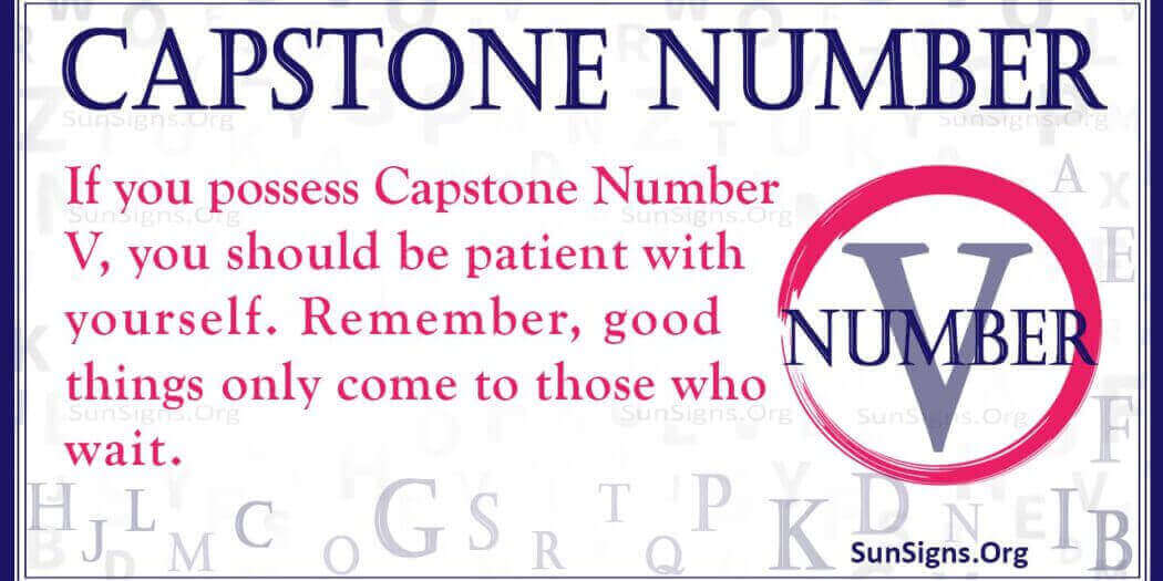 Numerology Capstone Number V Wise DecisionMaking