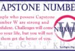 capstone number w
