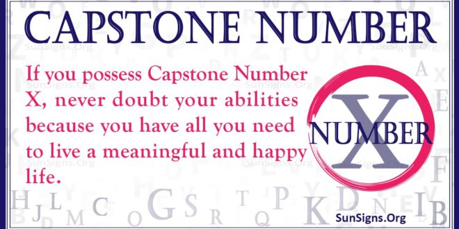 capstone number x