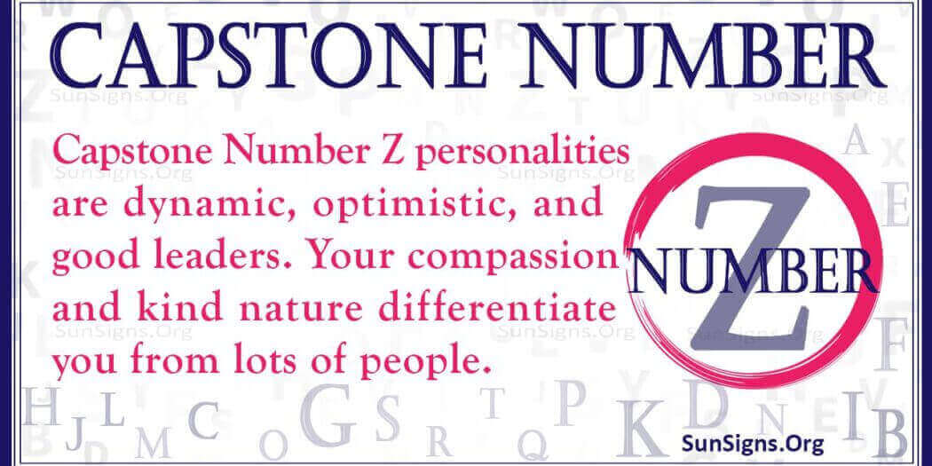 Numerology Capstone Number Z Be Patient With Yourself