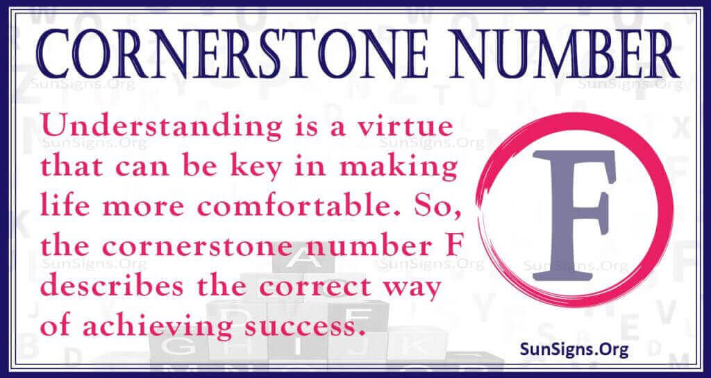 Cornerstone Number F