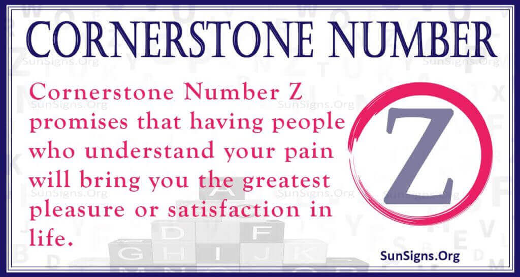 Cornerstone Number Z
