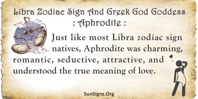 libra aphrodite zodiac sign
