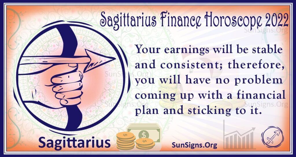 sagittarius finance horoscope 2022