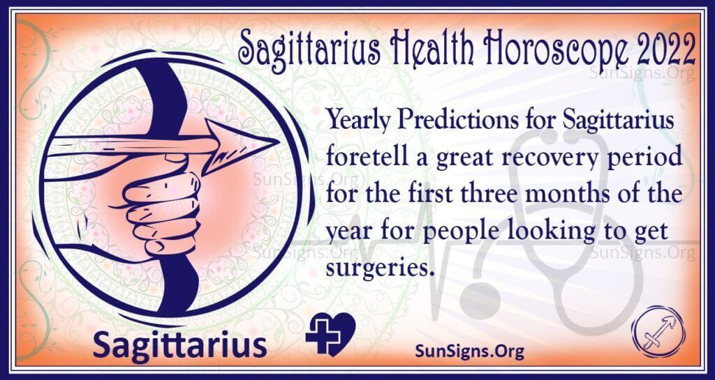 sagittarius health horoscope 2022