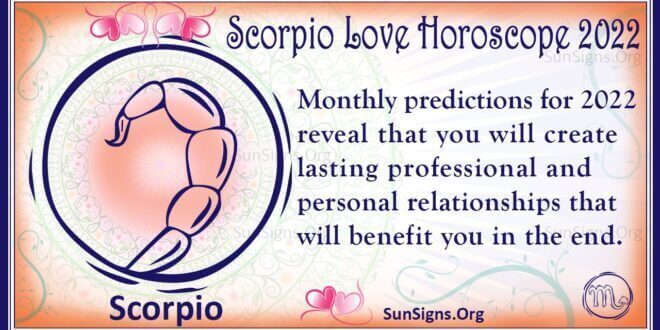 scorpio love horoscope 2022