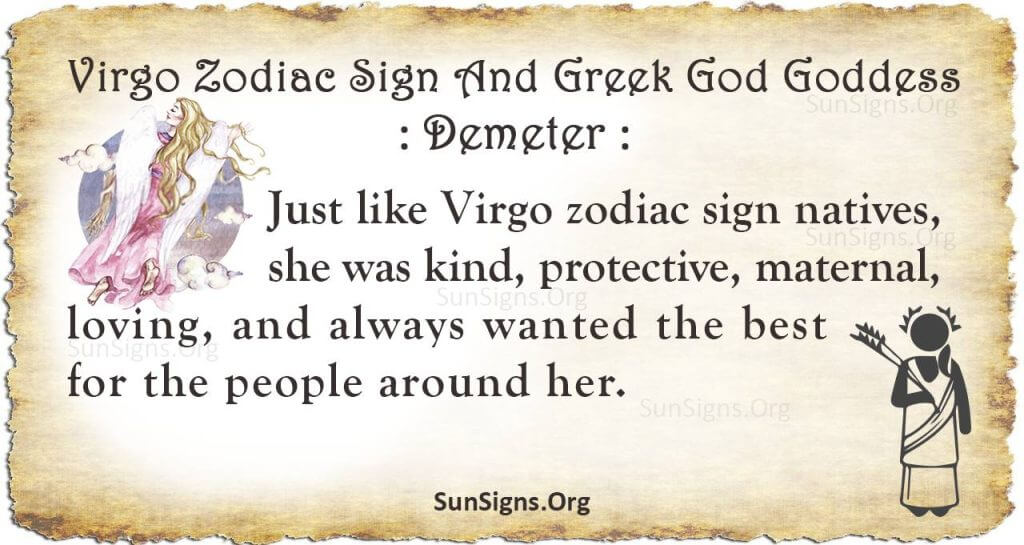 demeter virgo zodiac sign