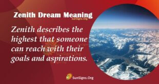 Zenith Dream Meaning