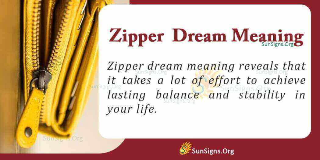 Dream About A Zipper Meaning, Interpretation And Symbolism