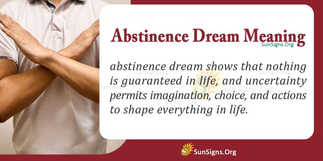 Abstinence Dream Meaning