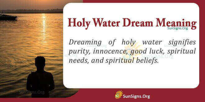 Holy Water Dream Meaning
