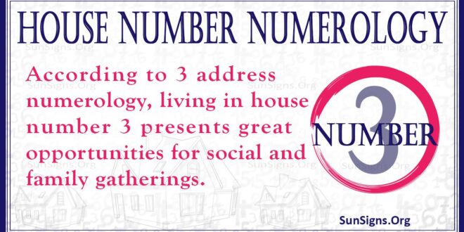 house number numerology 3