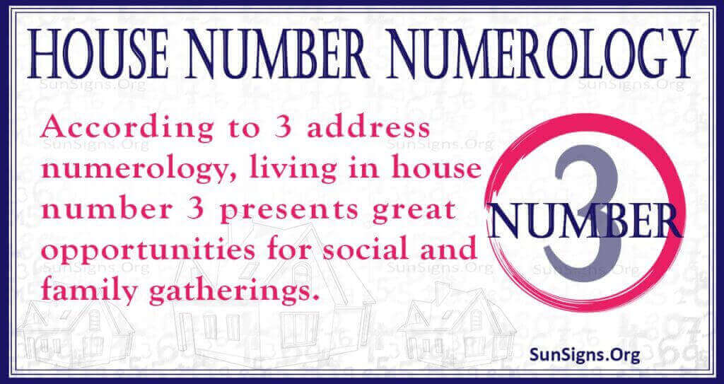 house number numerology 3