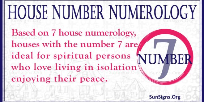 house number numerology 7