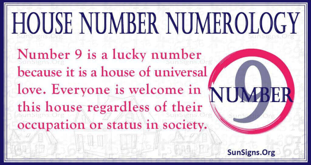house number numerology 9