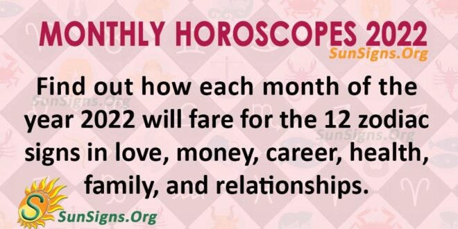monthly horoscopes 2022