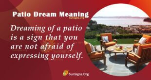 Patio Dream Meaning