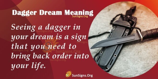 Dagger Dream Meaning