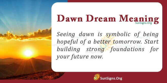 Dawn Dream Meaning