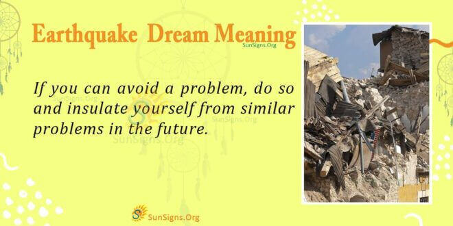 Earthquake Dream Meaning