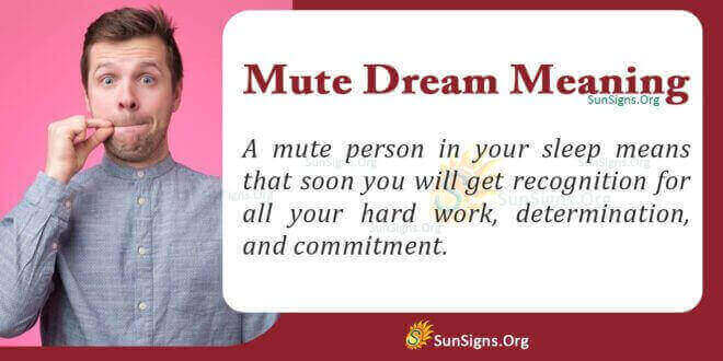 Mute Dream Meaning