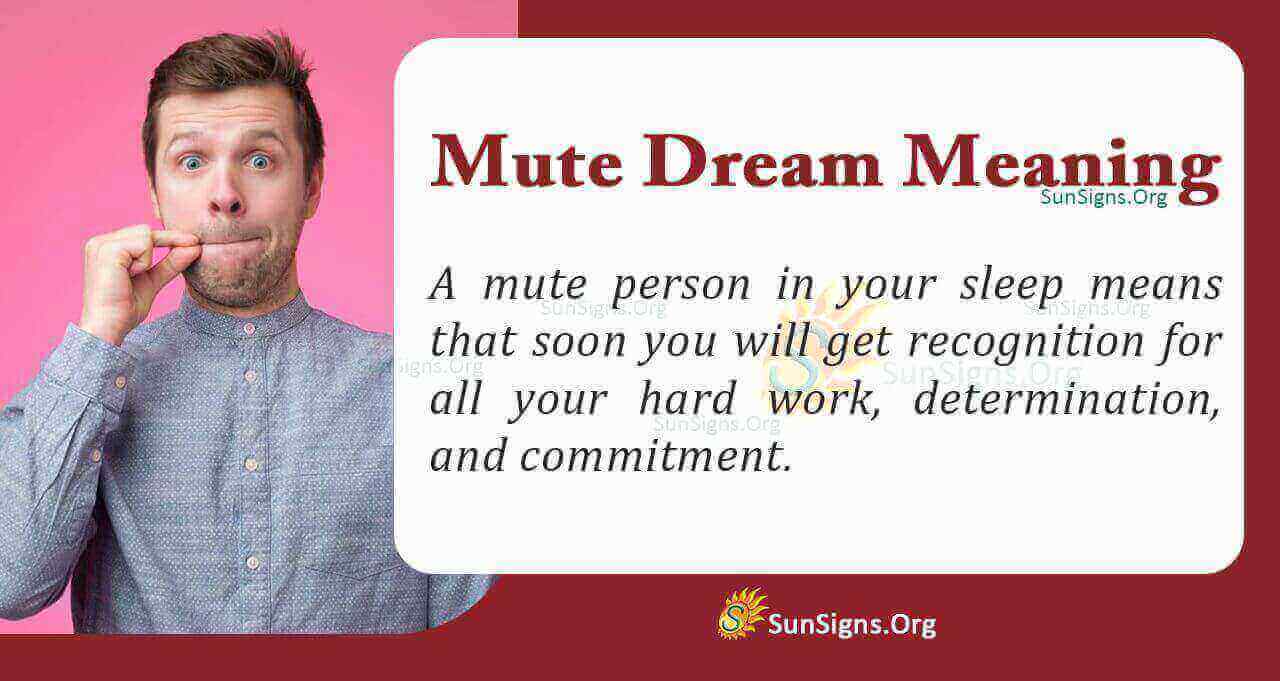 Did You Mute Something In Your Dream? Meaning, Interpretation And