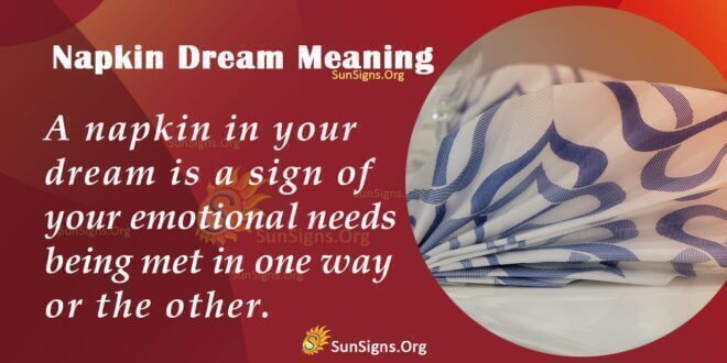 Napkin Dream Meaning