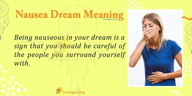 Nausea Dream Meaning