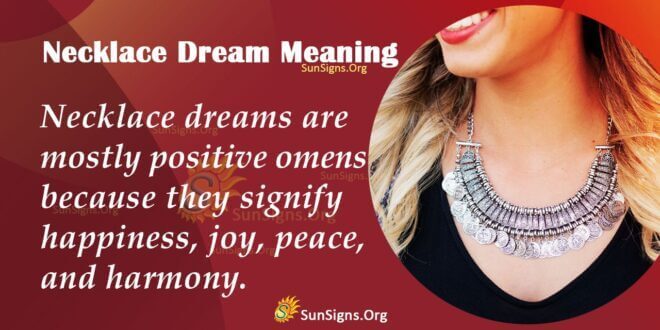 Necklace Dream Meaning