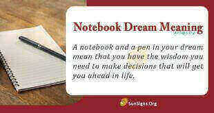 Notebook Dream Meaning