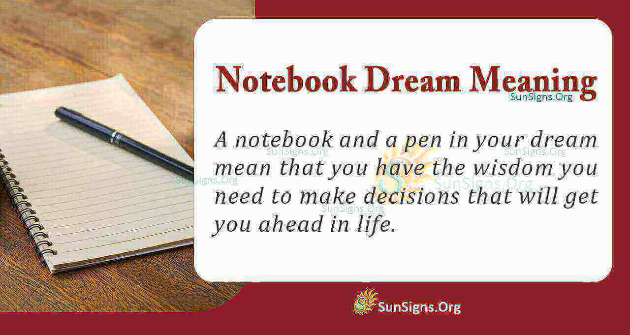 Dream Meaning Of Notebook Interpretation and Symbolism
