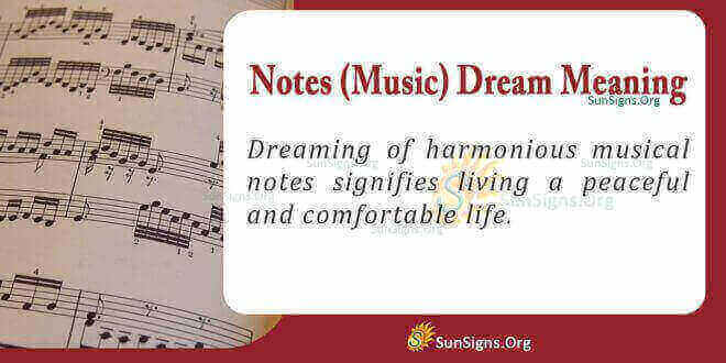 Notes Dream Meaning