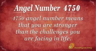Angel Number 4750