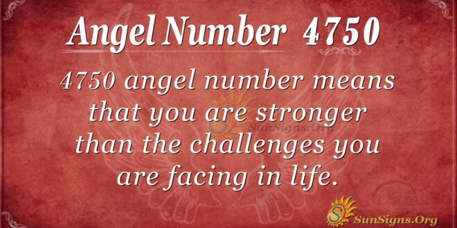 Angel Number 4750