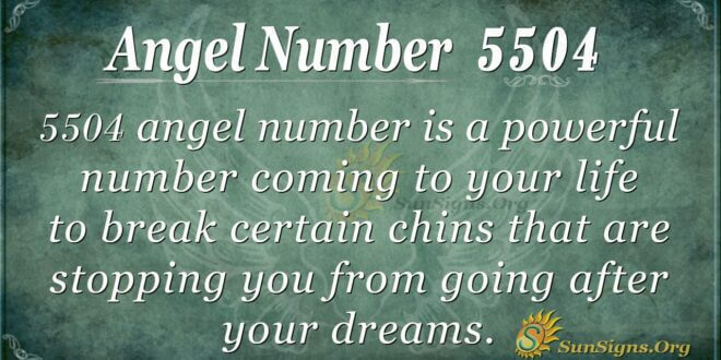 Angel Number 5504