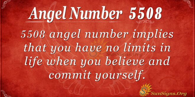 Angel Number 5508
