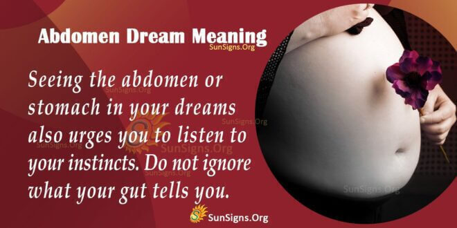 Abdomen Dream Meaning