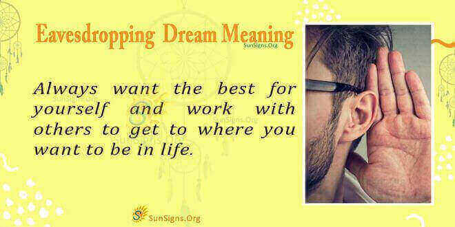 Eavesdropping Dream Meaning