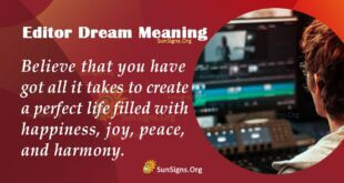 Editor Dream Meaning