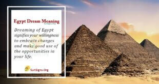 Egypt Dream Meaning