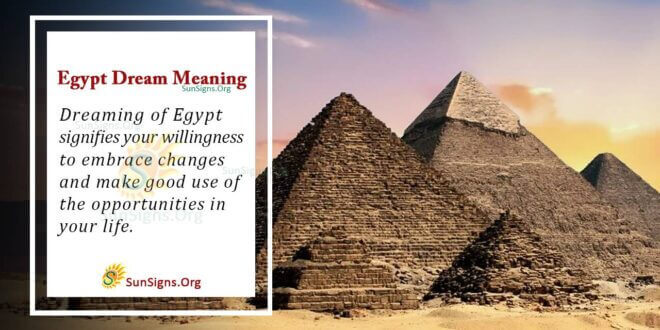 Egypt Dream Meaning