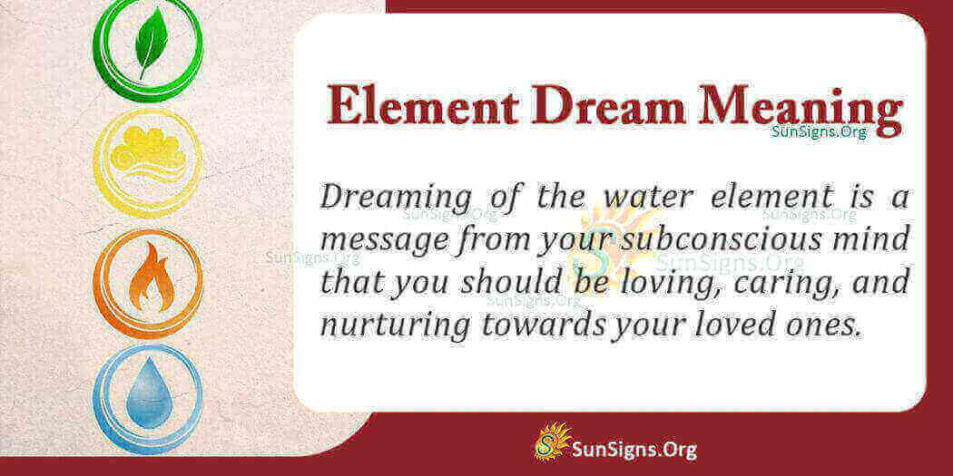 Seeing An Element Dream Meaning, Interpretation And Symbolism