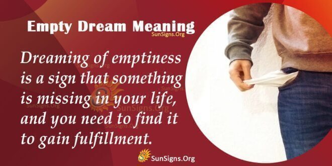 Emptiness Dream Meaning