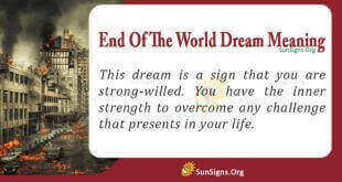 End Of The World Dream Meaning